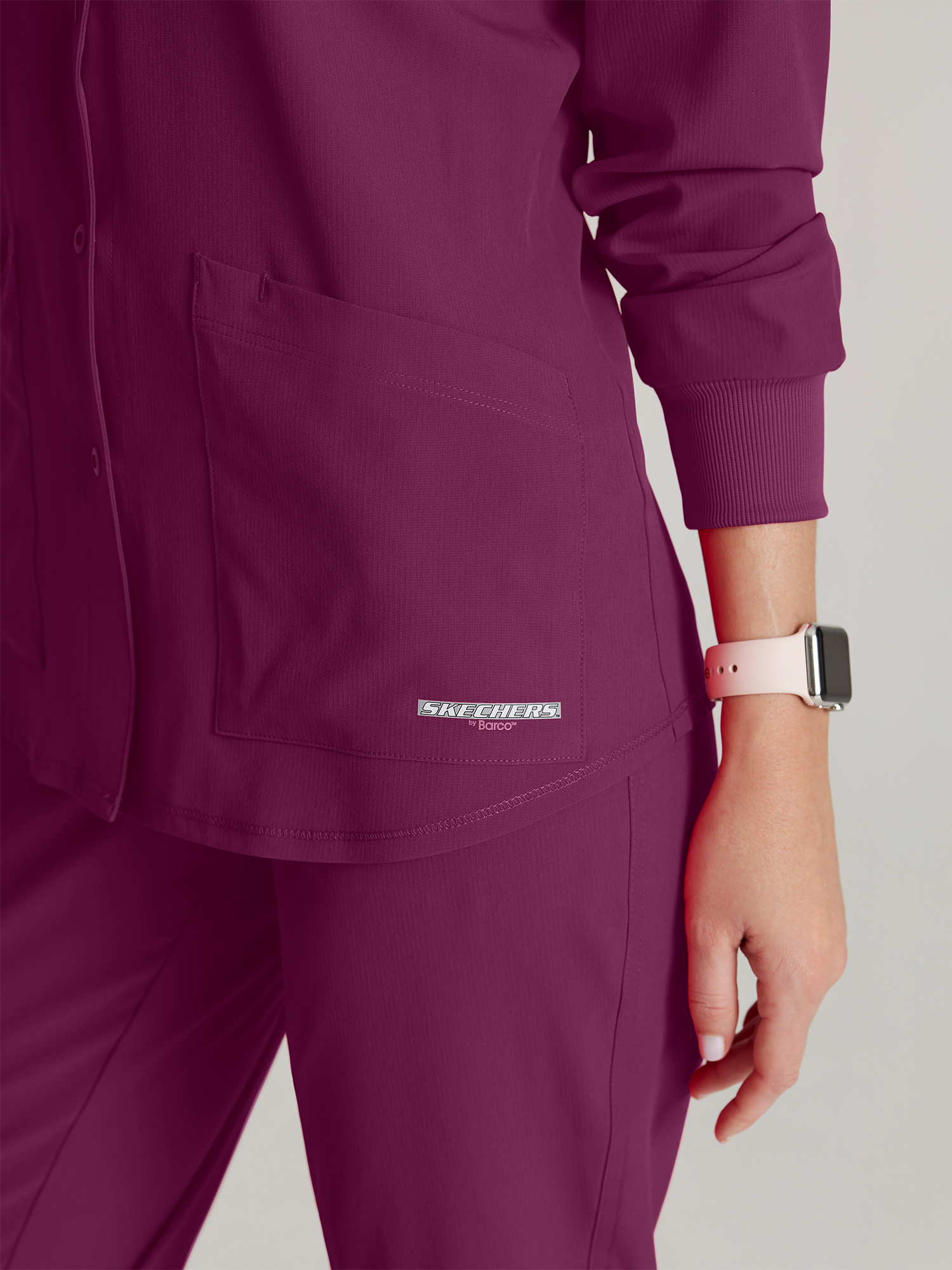 Bluza medyczna Wine Barco SK401 Stability Warm-Up